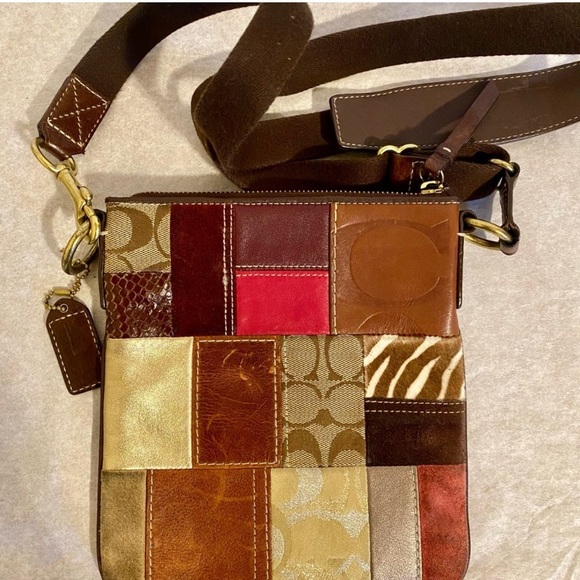 Coach Multicolor Patchwork Crossbody Bag - Picture 12 of 13